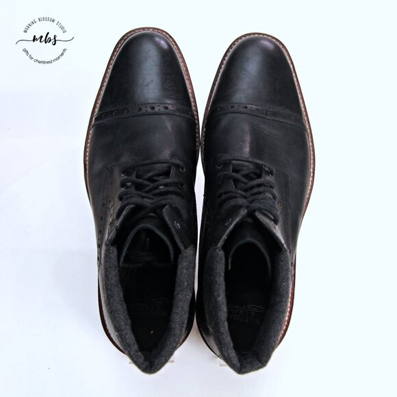Warfield and Grand Potrero Leather Ankle Boots Black Men 11 - Picture 11 of 13